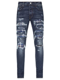 Amiri Thrasher Plaid Blue Jean