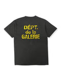Gallery Dept French Logo tee (Black/Yellow)