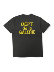 Gallery Dept French Logo tee (Black/Yellow)