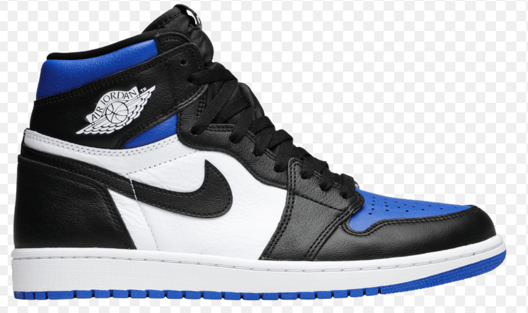 Air Jordan 1 High Royal Toe Blue