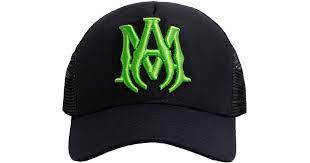 Amiri MA Trucker Hat (Black/Green)