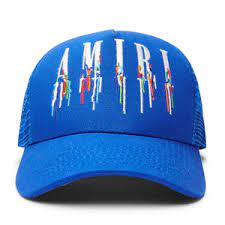 Amiri Paint Drip Core Logo Trucker (Blue)