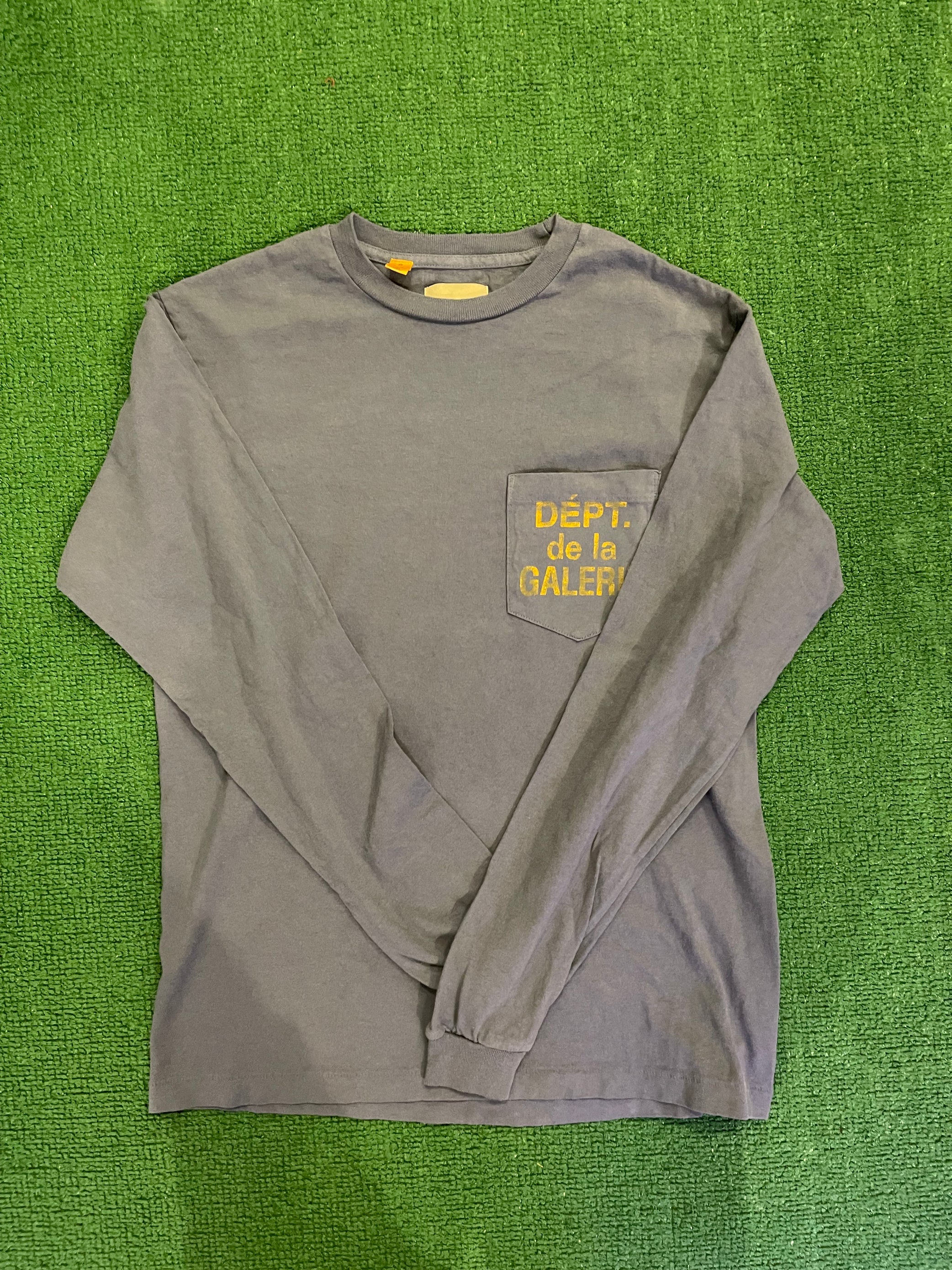 Gallery Dept French Logo Long sleeve (Navy/Yellow)
