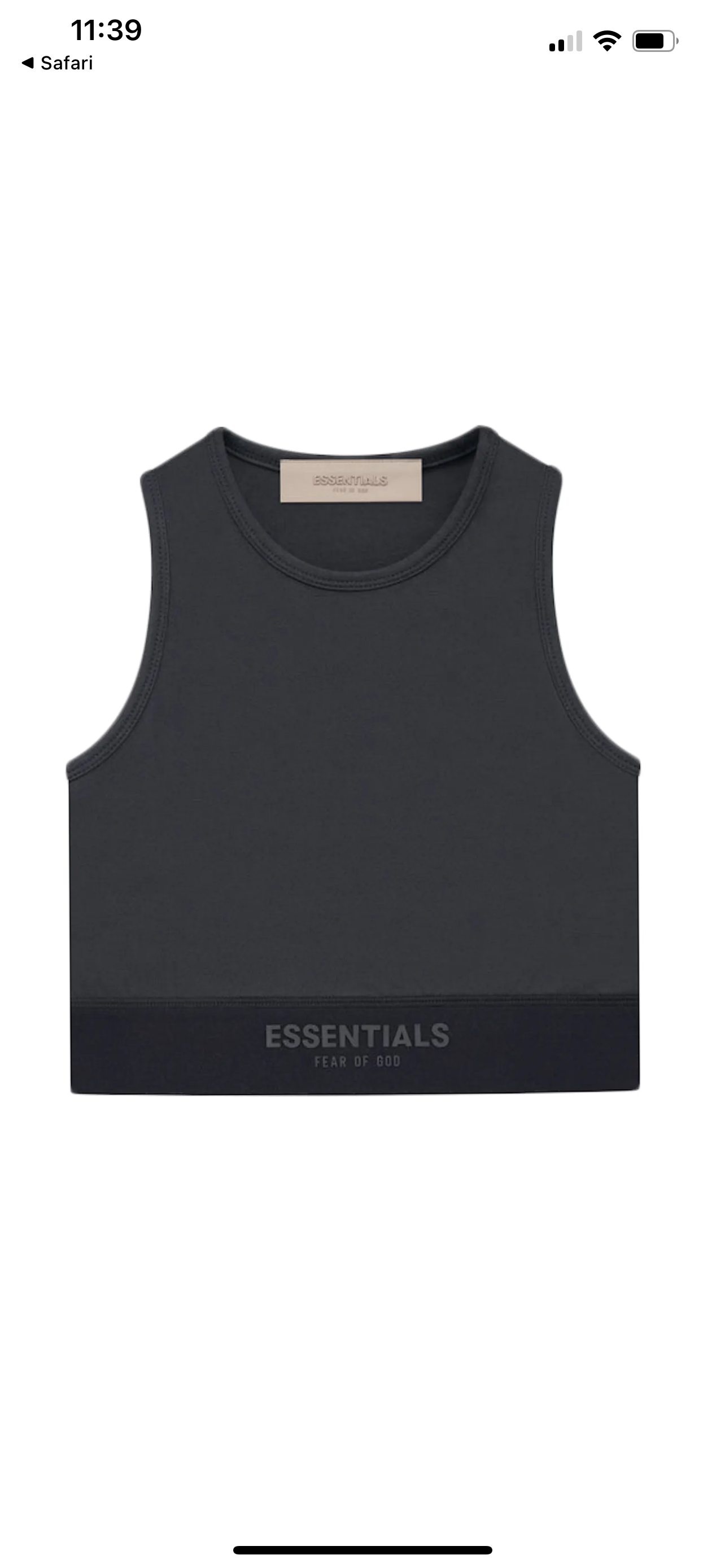 Essentials Women Sports Tank (Black)
