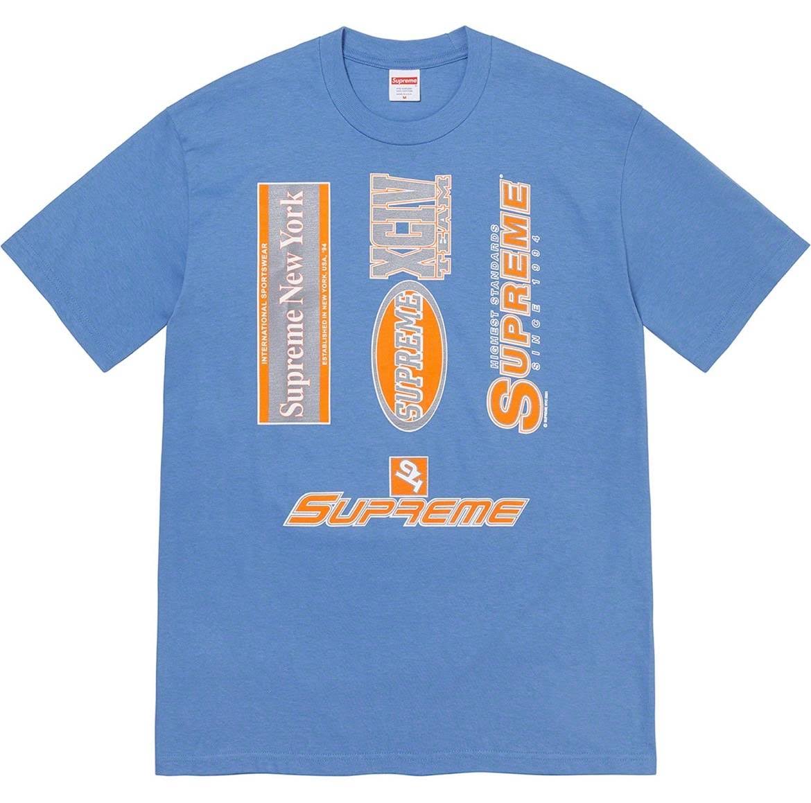 Supreme Multi Logos Tee (Blue)