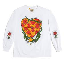 Gallery Dept “Puzzle Heart Longsleeve (White)