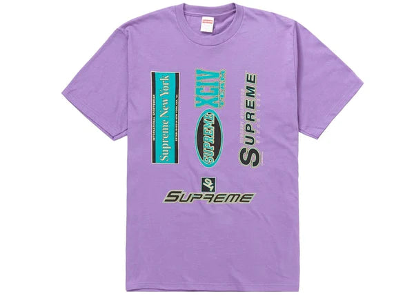 Supreme Multi Logos Tee (Purple)