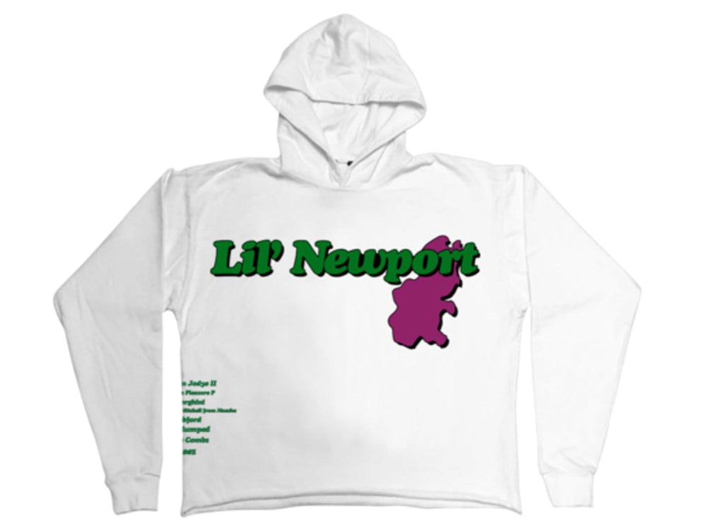 Vlone Yams day Lil Newport hoodie white