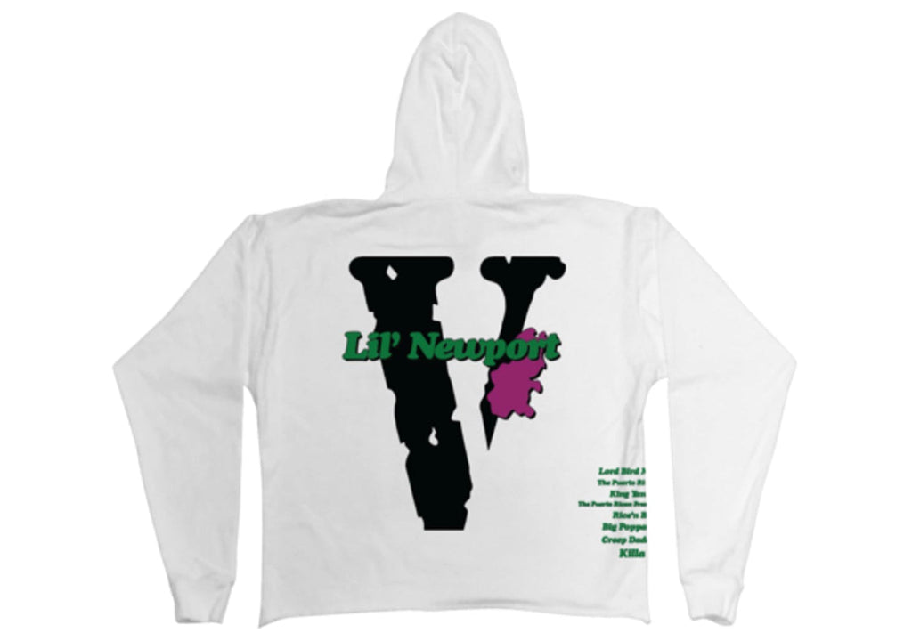 Vlone Yams day Lil Newport hoodie white