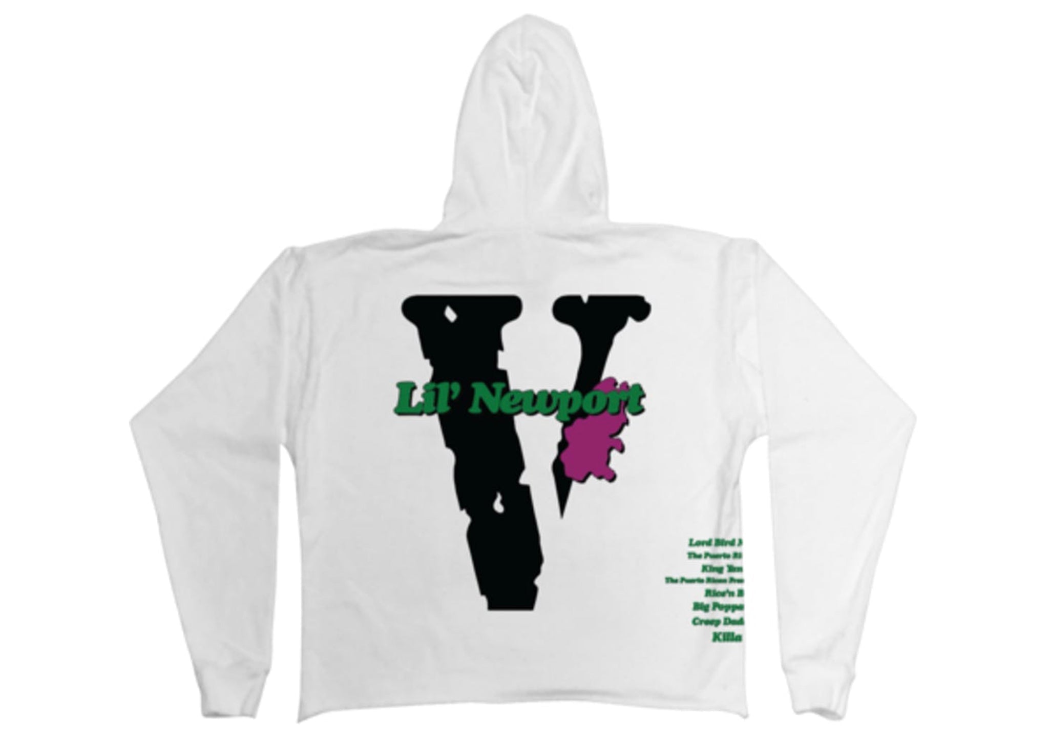 Vlone Yams day Lil Newport hoodie white
