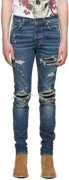 Amiri Mx1 Dark Blue black rips