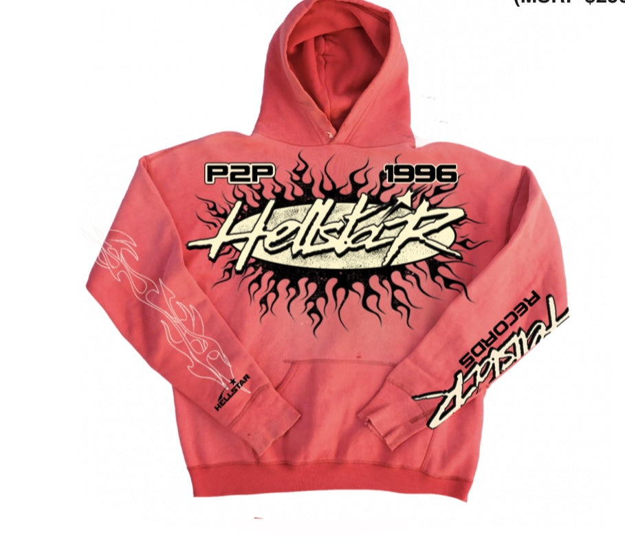 Hellstar “Records” Hoodie (Red)
