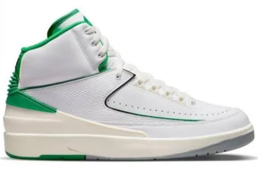 Jordan 2 Retro white/ Lucky green
