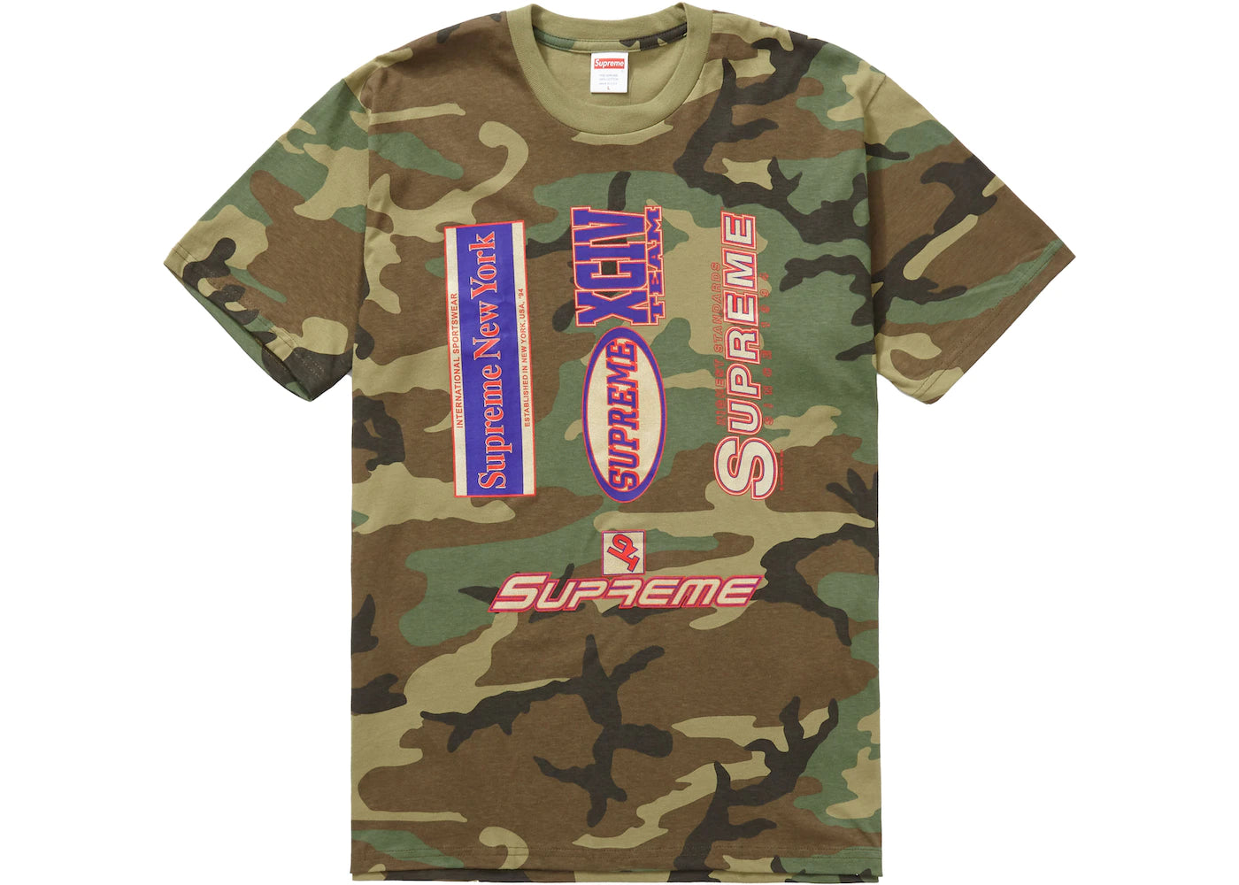 Supreme Multi Logos Tee (Camo)