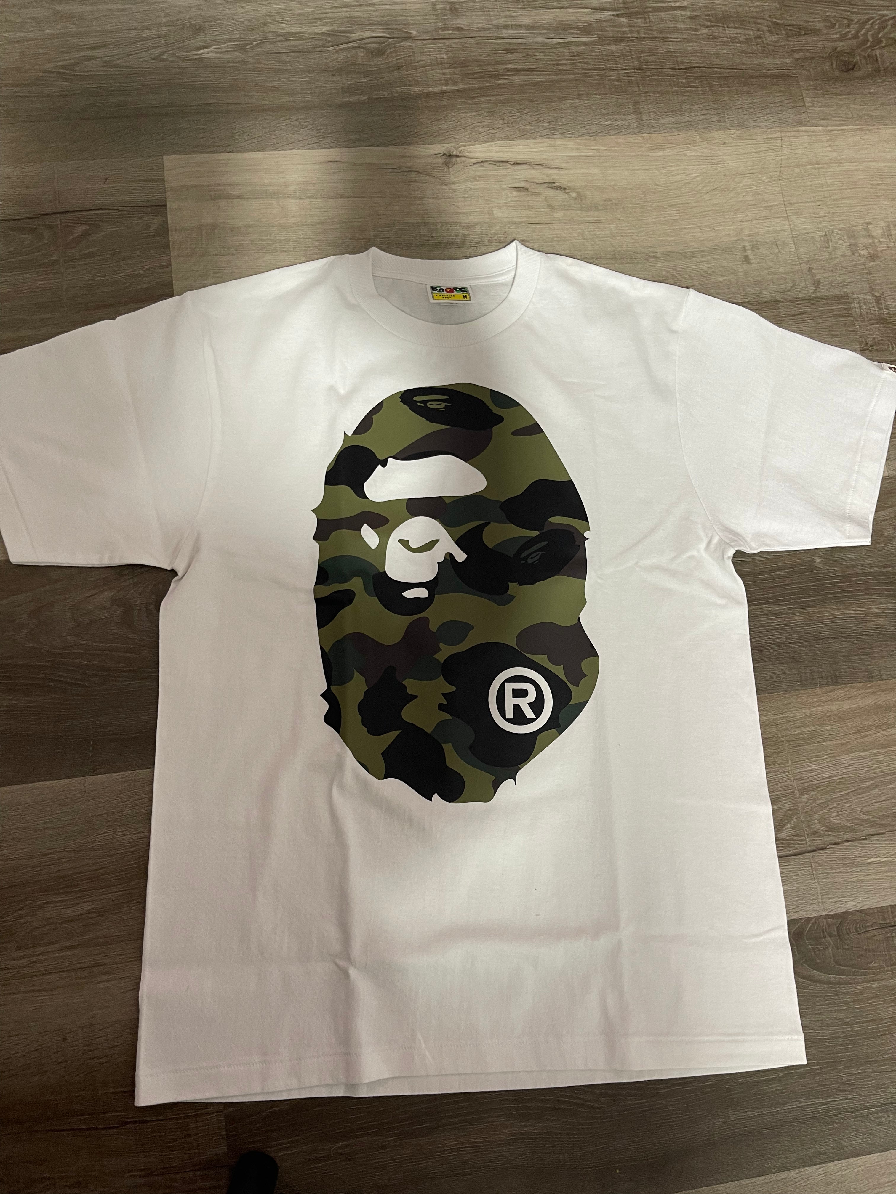 Bape Big Ape Head Tee (Green Camo)