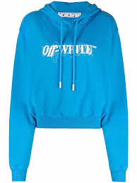 Off-White Womens Hoodie (Light Blue)
