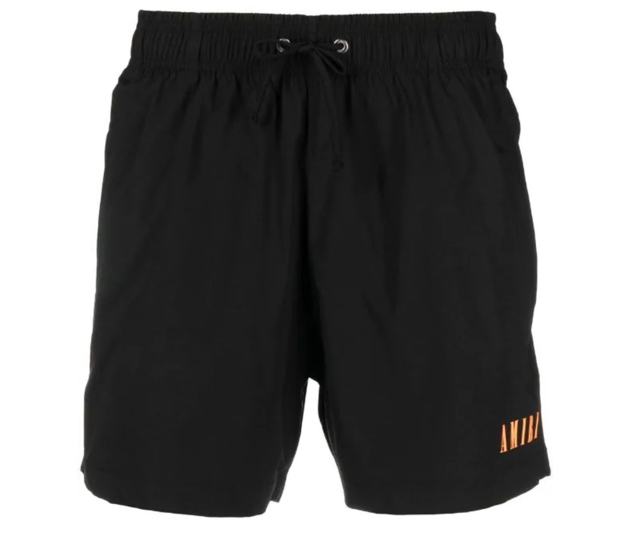 Amiri Core Logo Swim Trunk (Black/Orange)