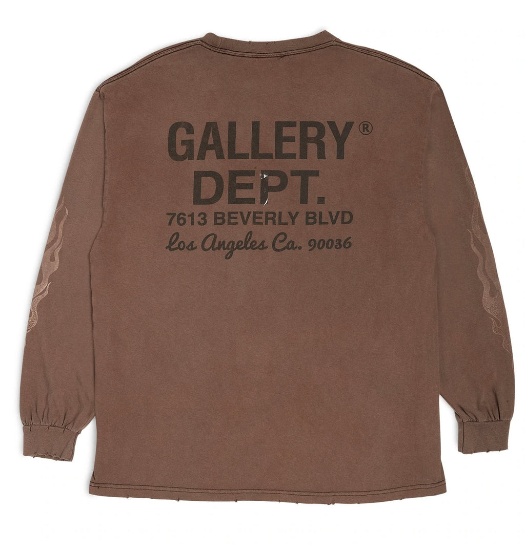 Gallery Dept Flame Longsleeve (Brown)