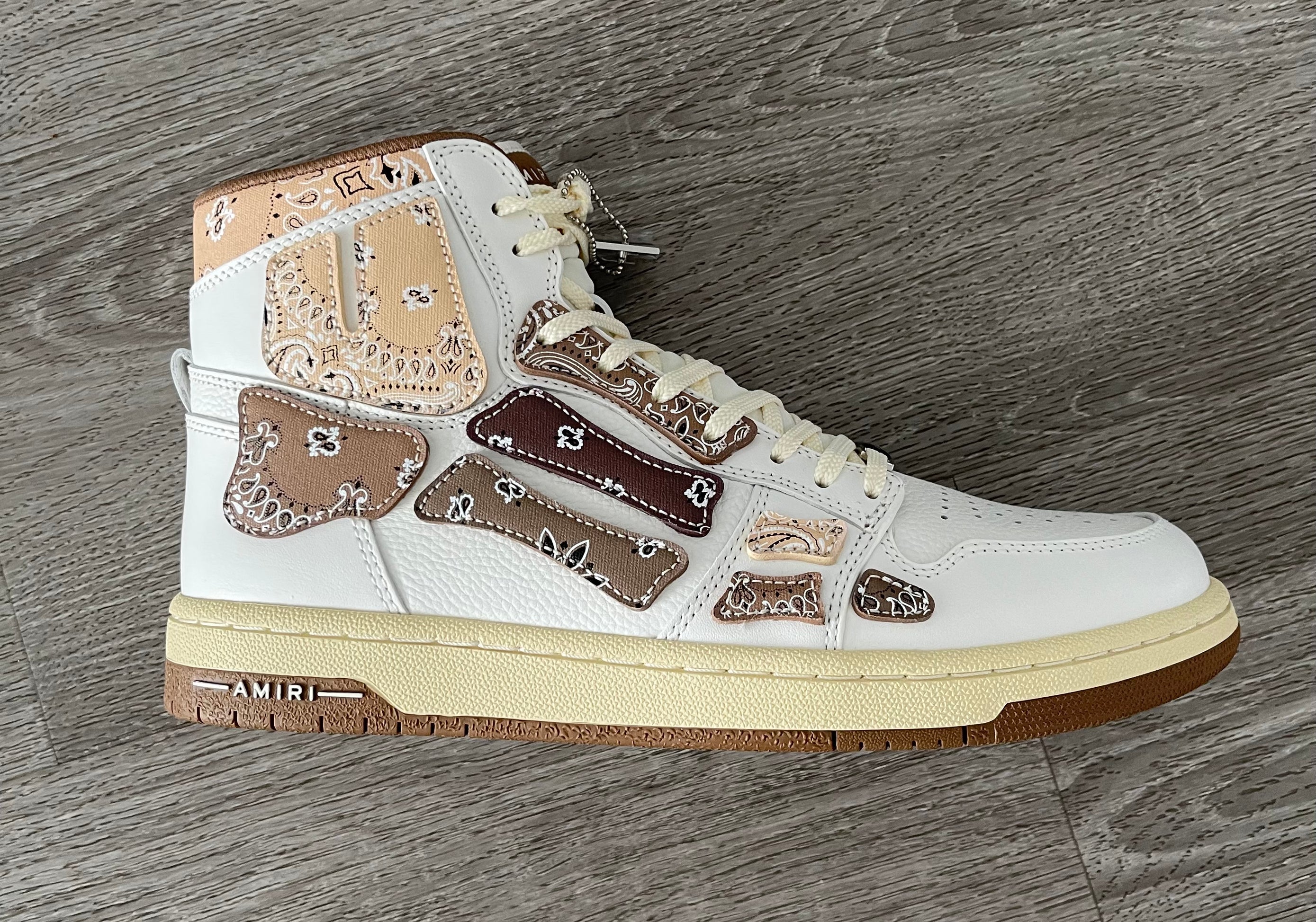 Amiri Skeleton Hightop (Brown Bandana)