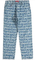 Supreme jeans Fat tip jacquard